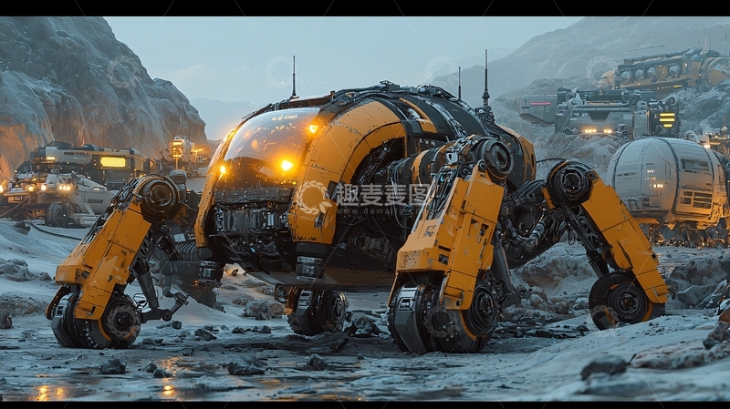 高清大图下载【趣麦麦图】未来机械