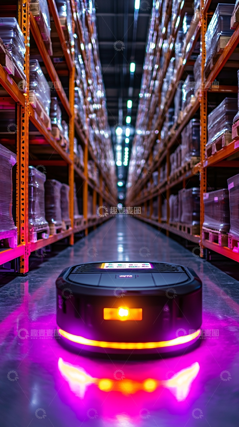 高清大图下载【趣麦麦图】仓库机器人