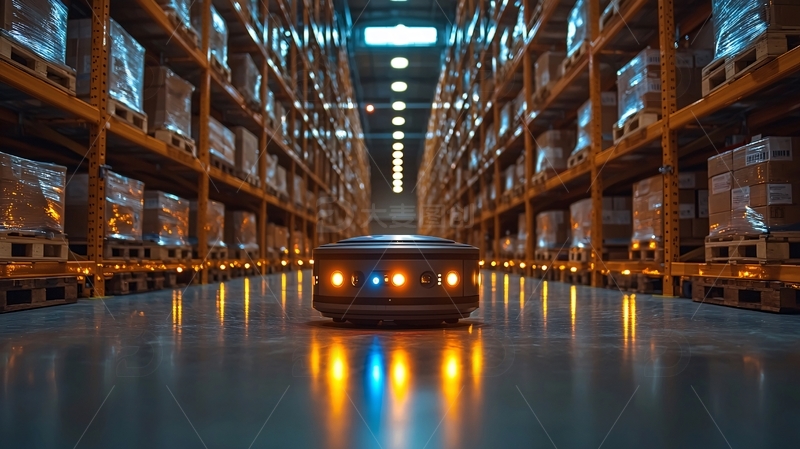 高清大图下载【趣麦麦图】仓库机器人