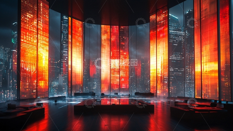 高清大图下载【趣麦麦图】未来都市夜景179