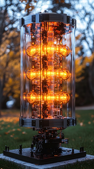 透明柱状量子计算机