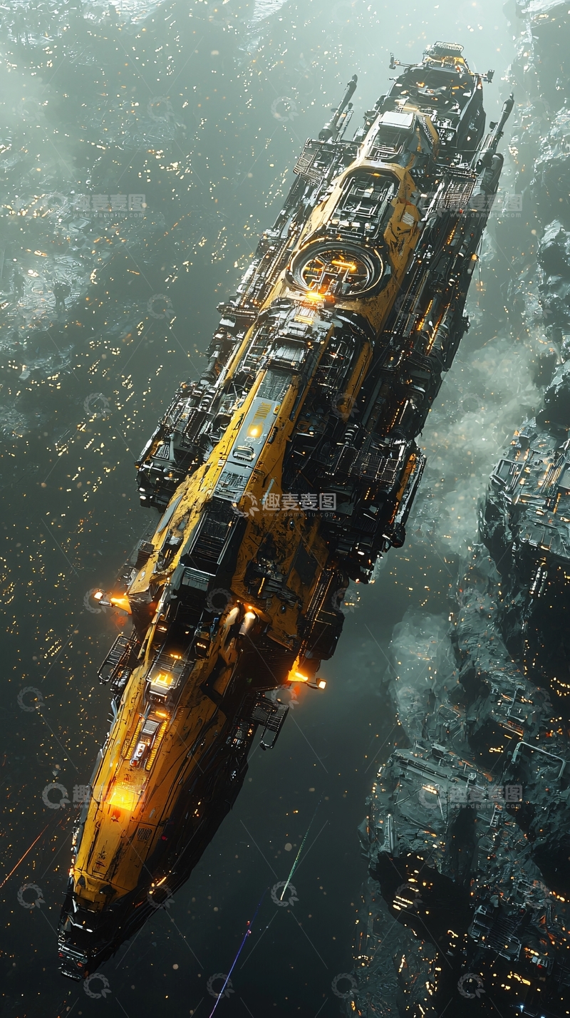 高清大图下载【趣麦麦图】科幻飞船