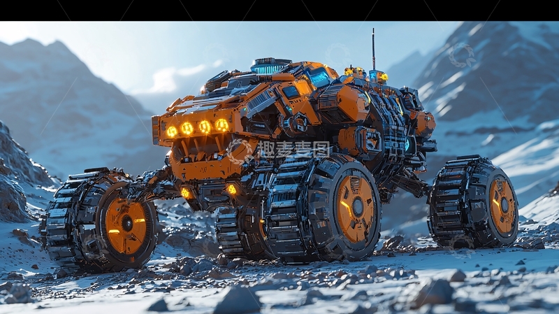 高清大图下载【趣麦麦图】未来科技越野车