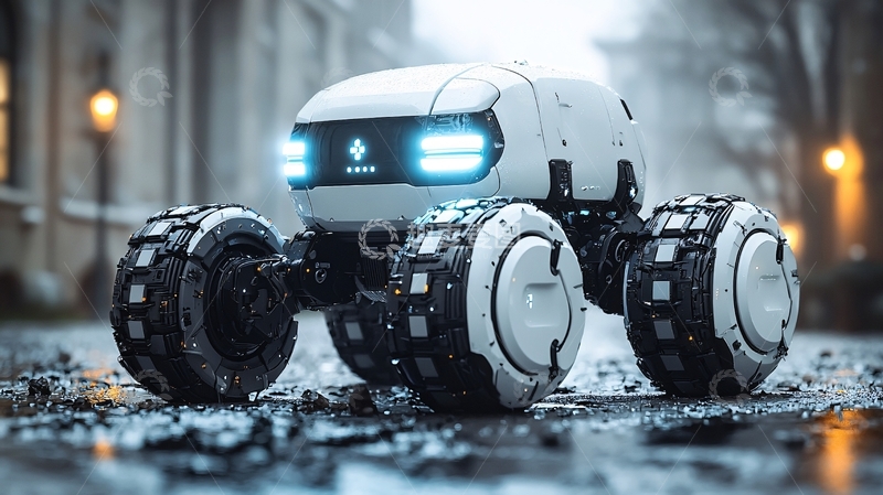 高清大图下载【趣麦麦图】未来感机器人