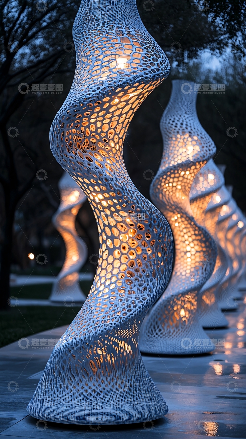 高清大图下载【趣麦麦图】3D打印灯具