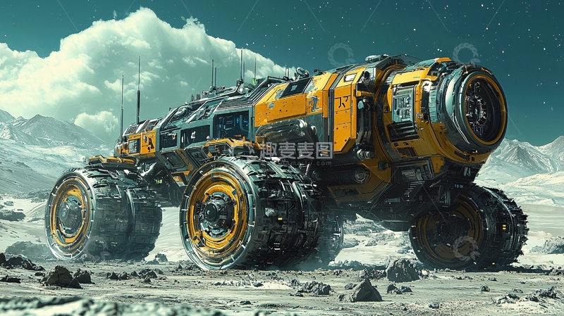 高清大图下载【趣麦麦图】未来科幻越野车