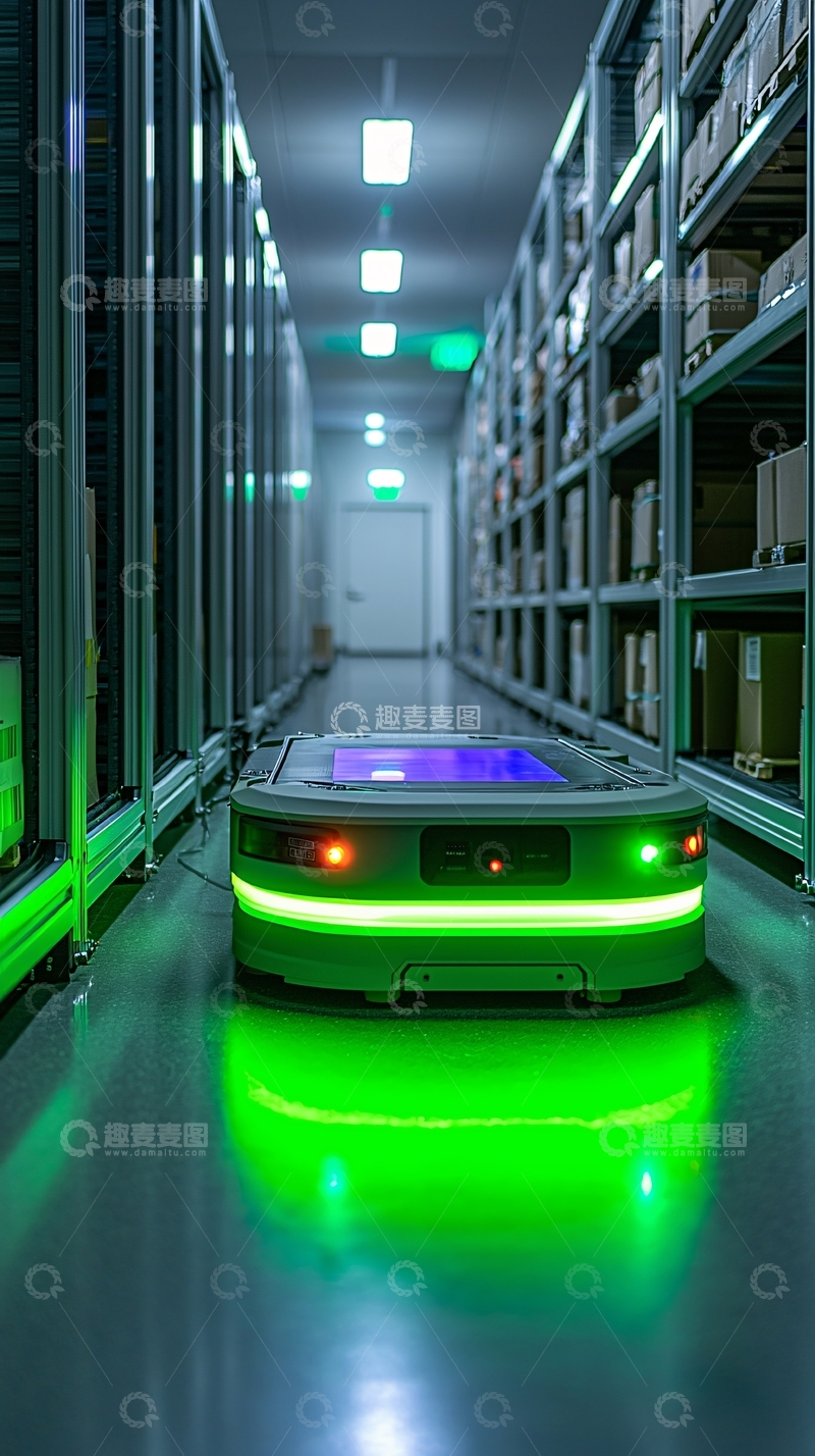 高清大图下载【趣麦麦图】仓库机器人