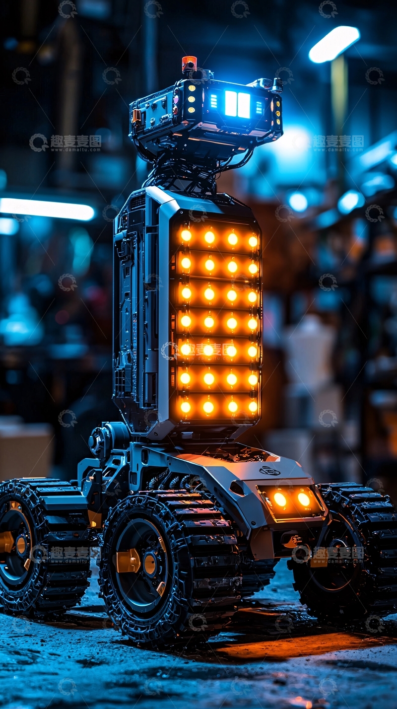 高清大图下载【趣麦麦图】未来感机器人
