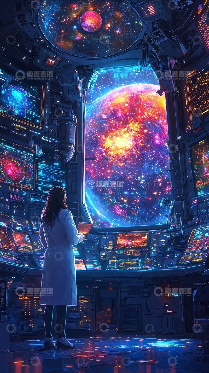 高清大图下载【趣麦麦图】太空科幻场景