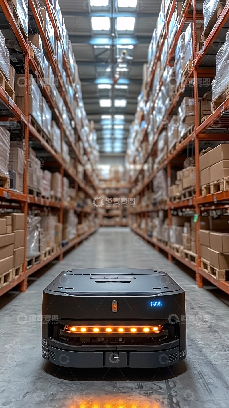 高清大图下载【趣麦麦图】仓库机器人