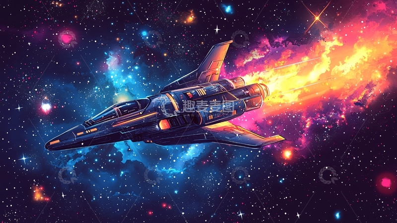 高清大图下载【趣麦麦图】宇宙飞船