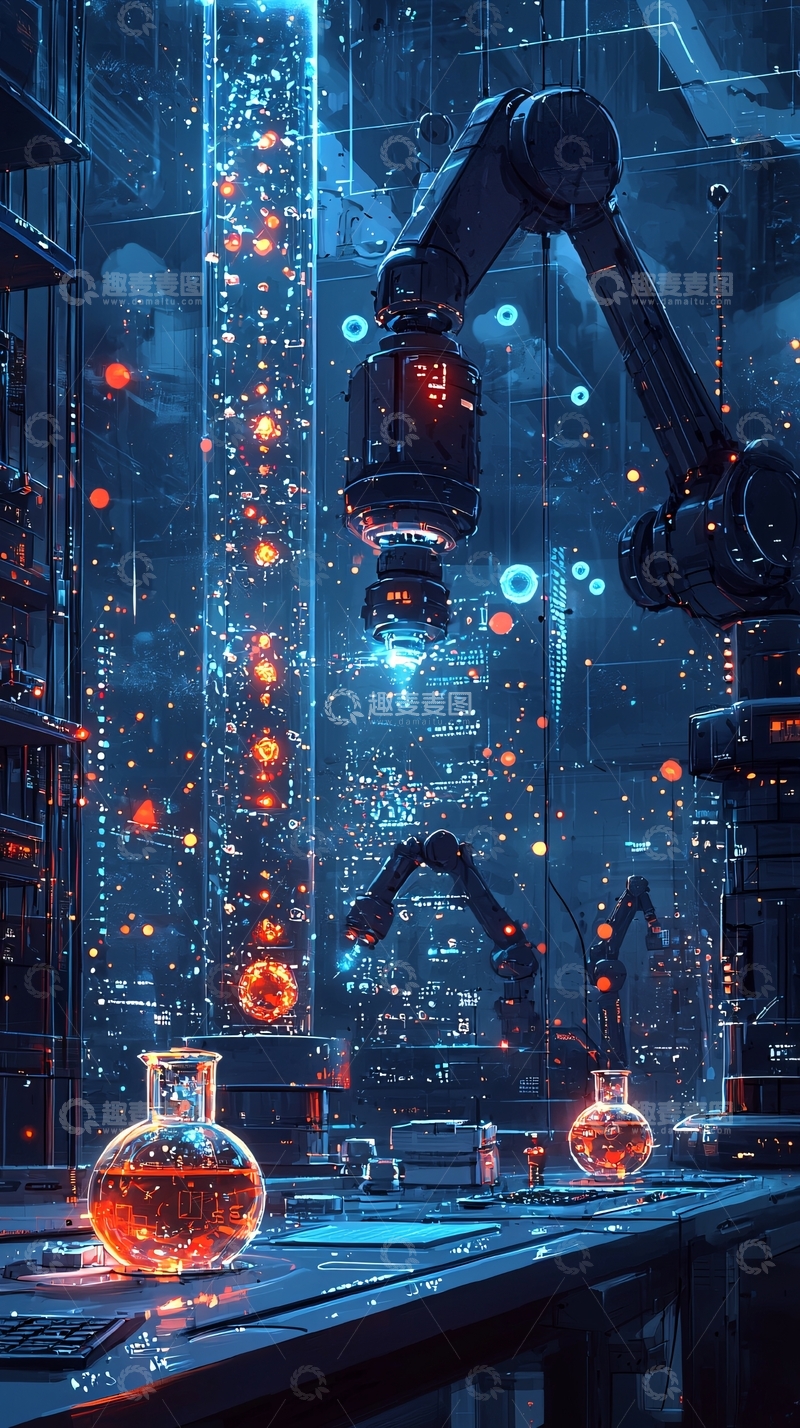 高清大图下载【趣麦麦图】未来科技实验室