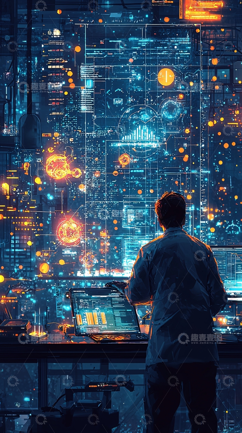 高清大图下载【趣麦麦图】未来科技