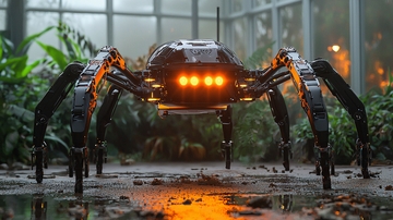 未来感蜘蛛机器人