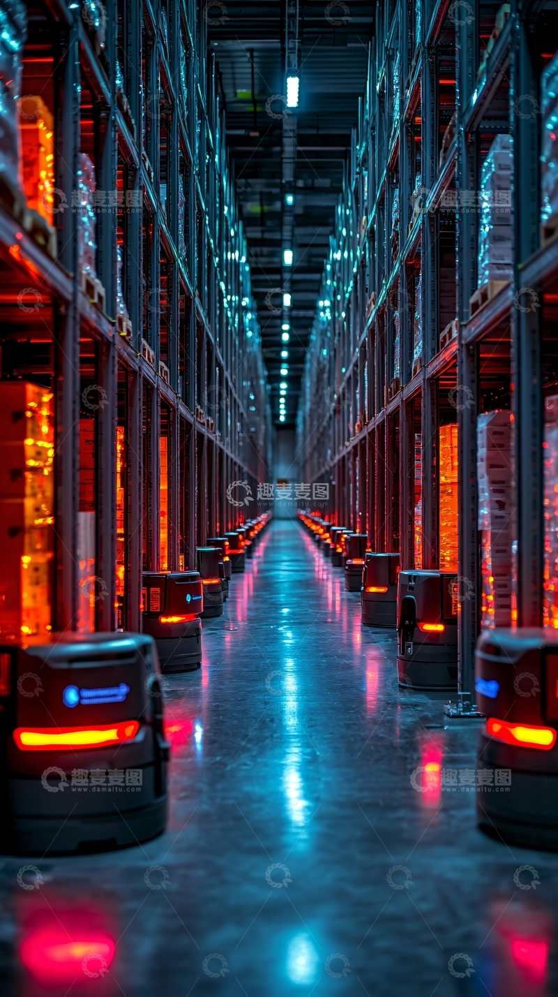 高清大图下载【趣麦麦图】智能仓储机器人