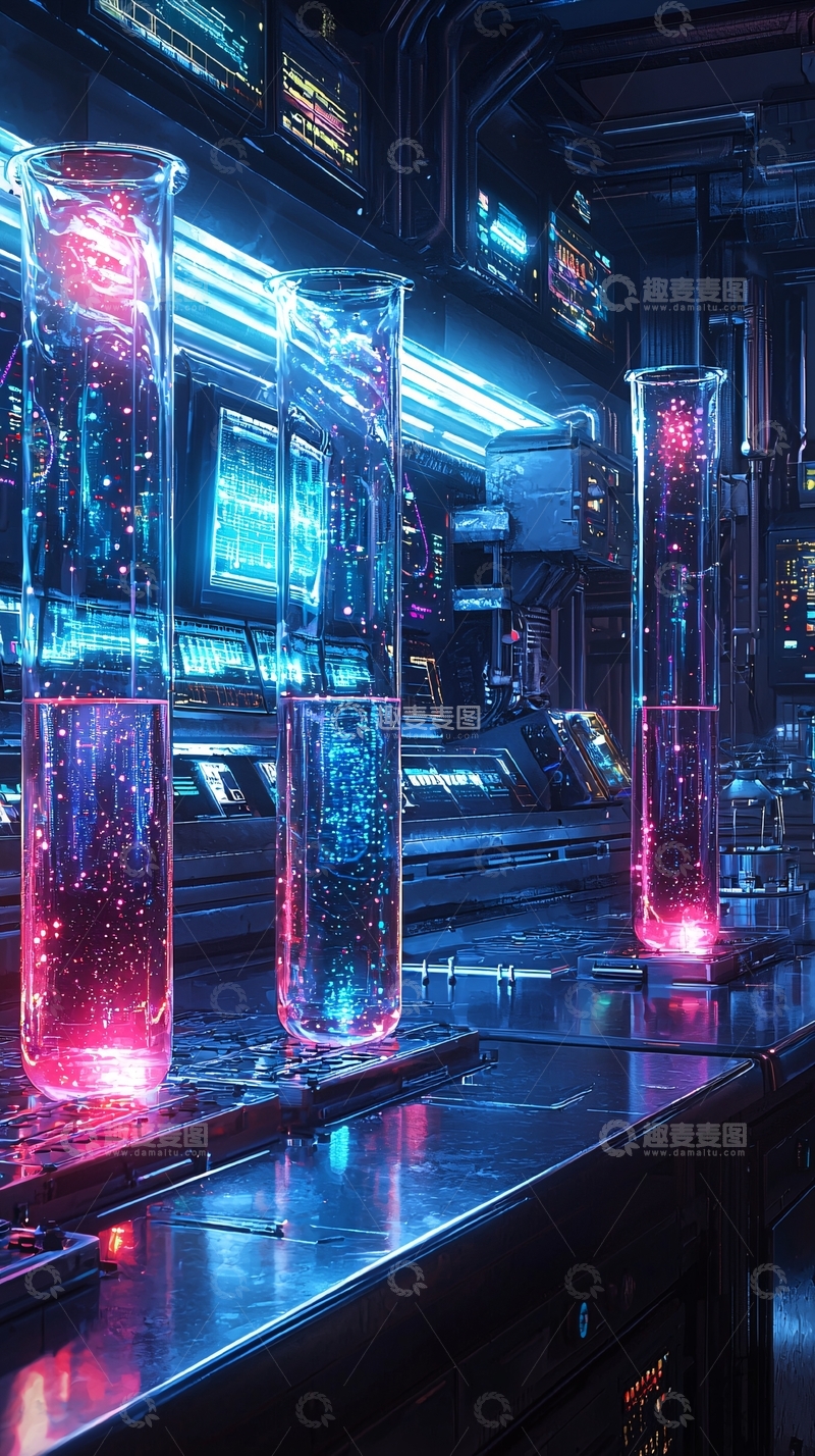 高清大图下载【趣麦麦图】未来科技实验室