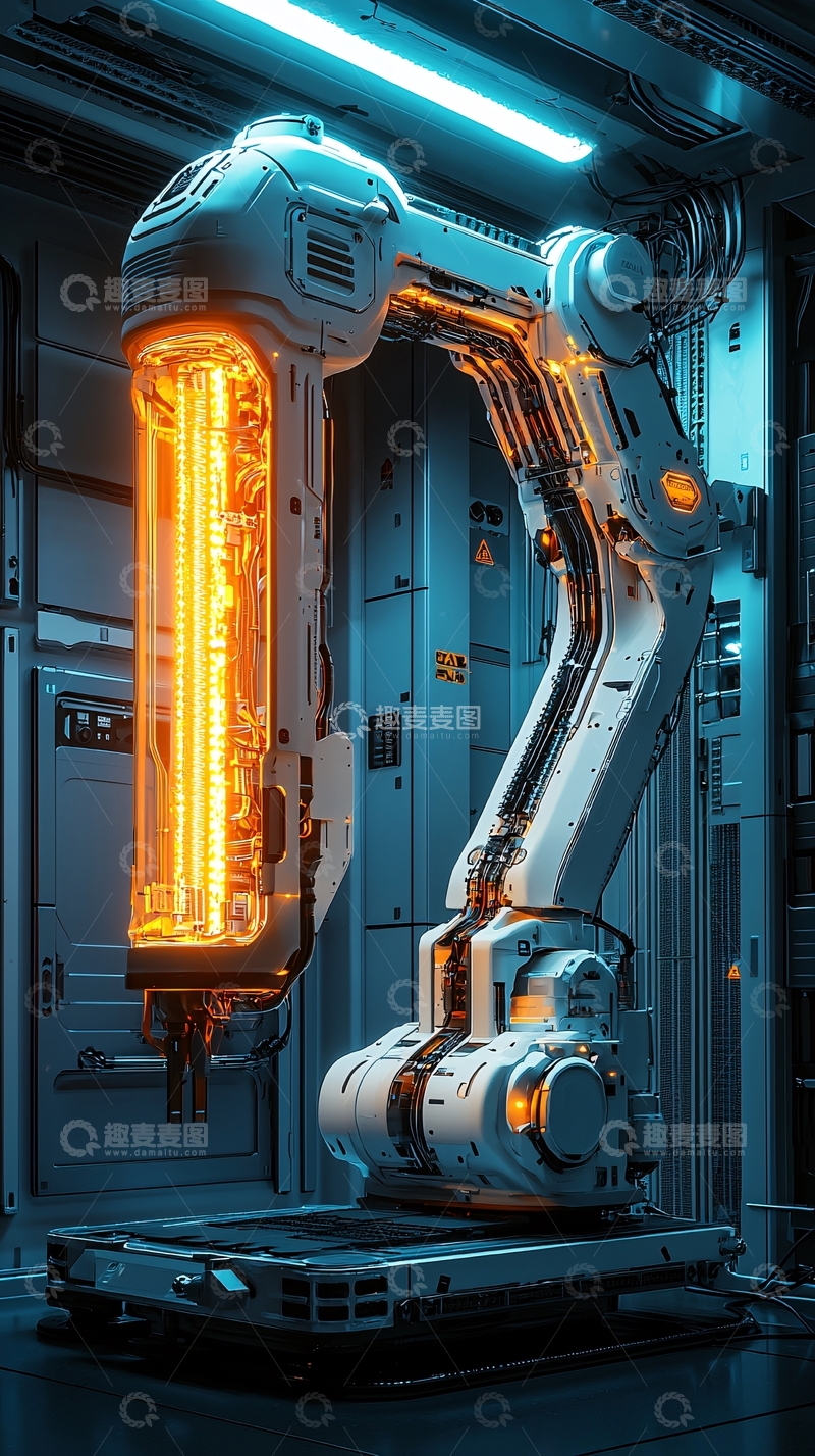 高清大图下载【趣麦麦图】科幻机械臂
