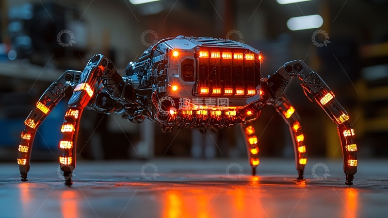 高清大图下载【趣麦麦图】机械蜘蛛机器人