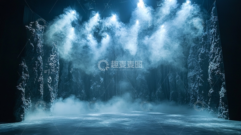 高清大图下载【趣麦麦图】雾气森林