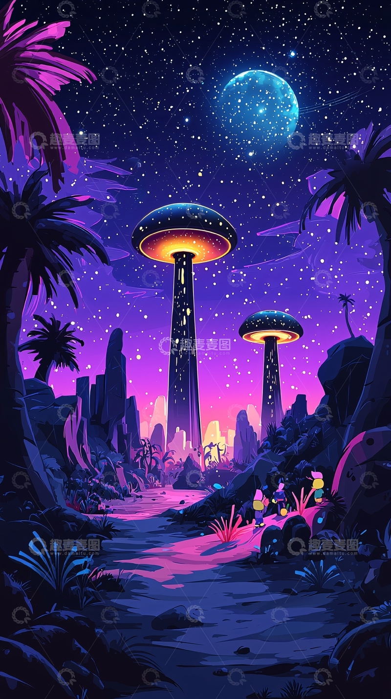 高清大图下载【趣麦麦图】未来都市