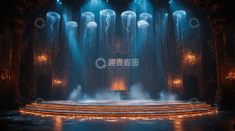 高清大图下载【趣麦麦图】梦幻水母宫殿