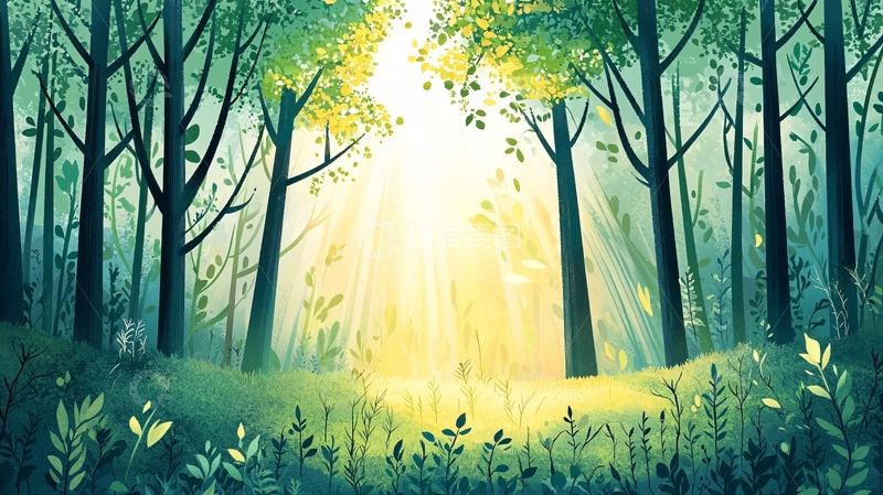 高清大图下载【趣麦麦图】阳光森林
