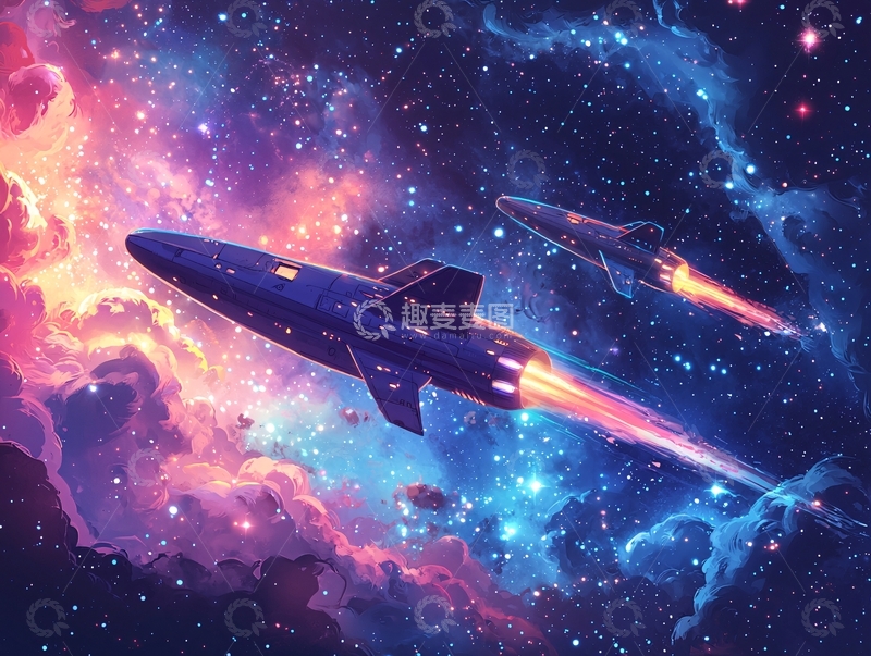高清大图下载【趣麦麦图】宇宙飞船