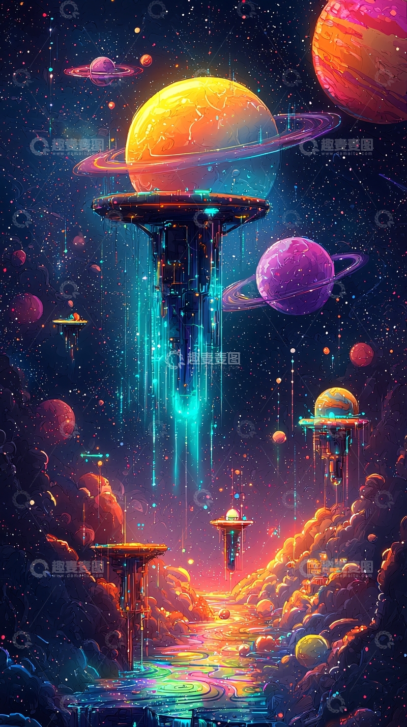 高清大图下载【趣麦麦图】宇宙飞船