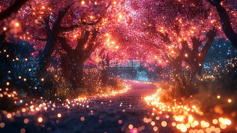 高清大图下载【趣麦麦图】梦幻森林小路62