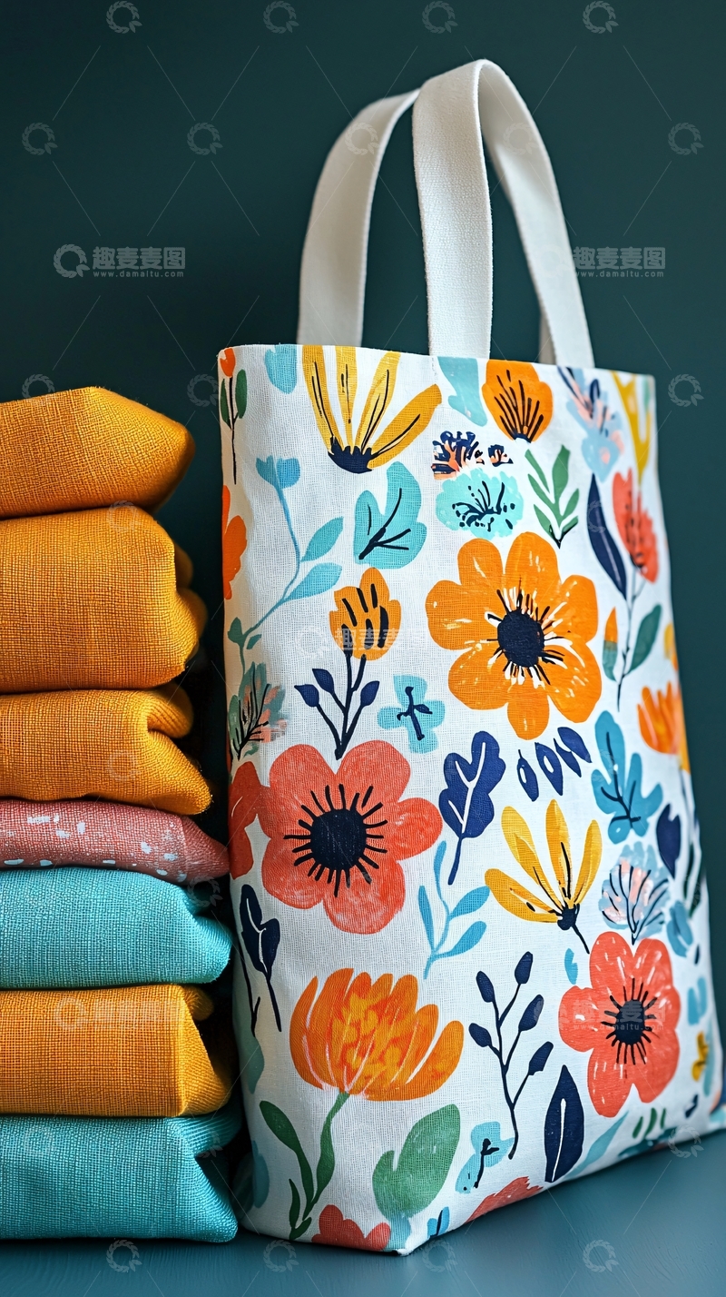 高清大图下载【趣麦麦图】印花手提袋