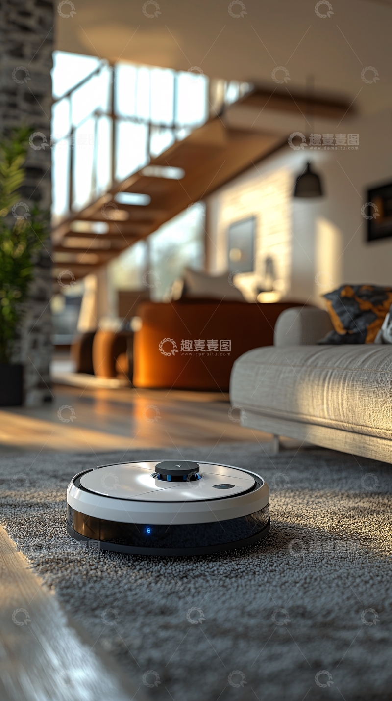 高清大图下载【趣麦麦图】高端家居扫地机器人