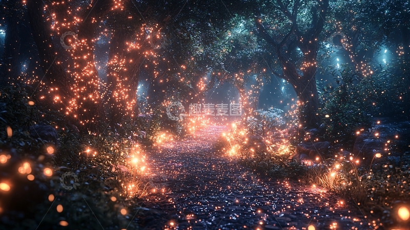 高清大图下载【趣麦麦图】梦幻森林小径