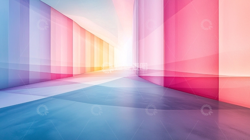 高清大图下载【趣麦麦图】彩色光影通道