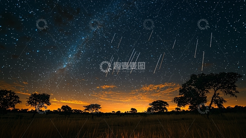高清大图下载【趣麦麦图】流星雨