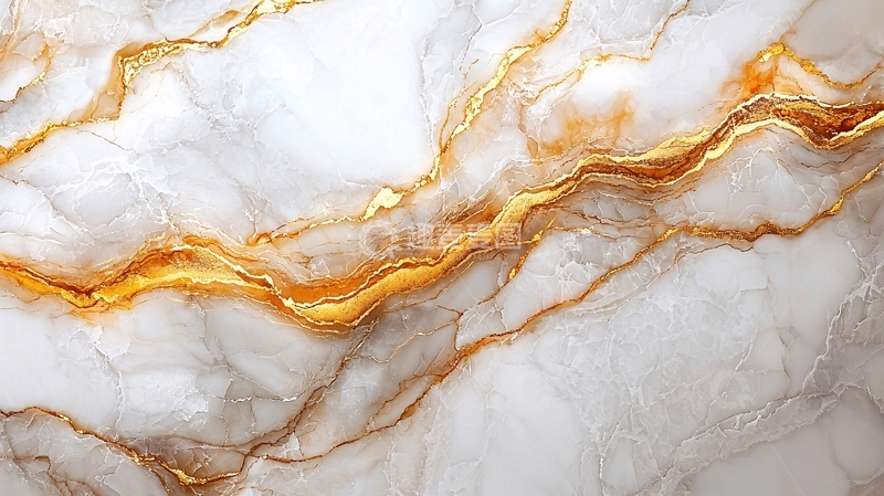 高清大图下载【趣麦麦图】白色大理石金色纹理