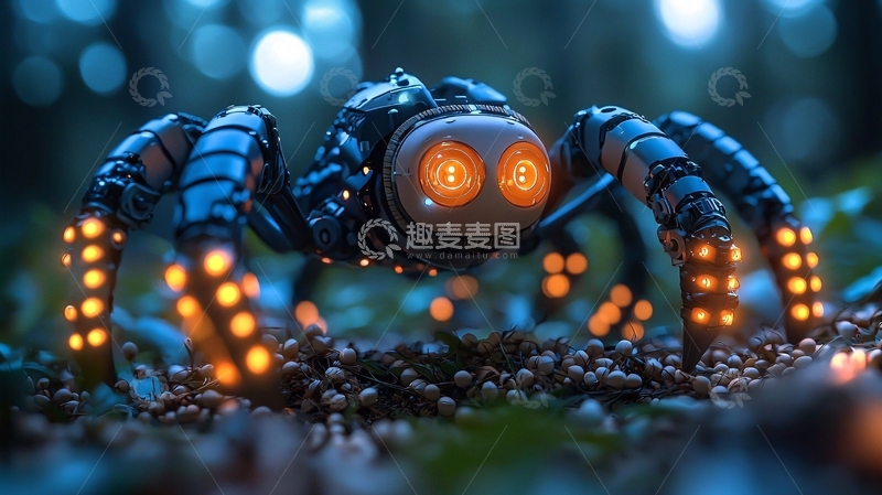 高清大图下载【趣麦麦图】机械蜘蛛