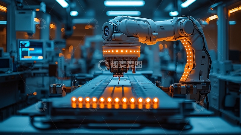 高清大图下载【趣麦麦图】自动化生产线