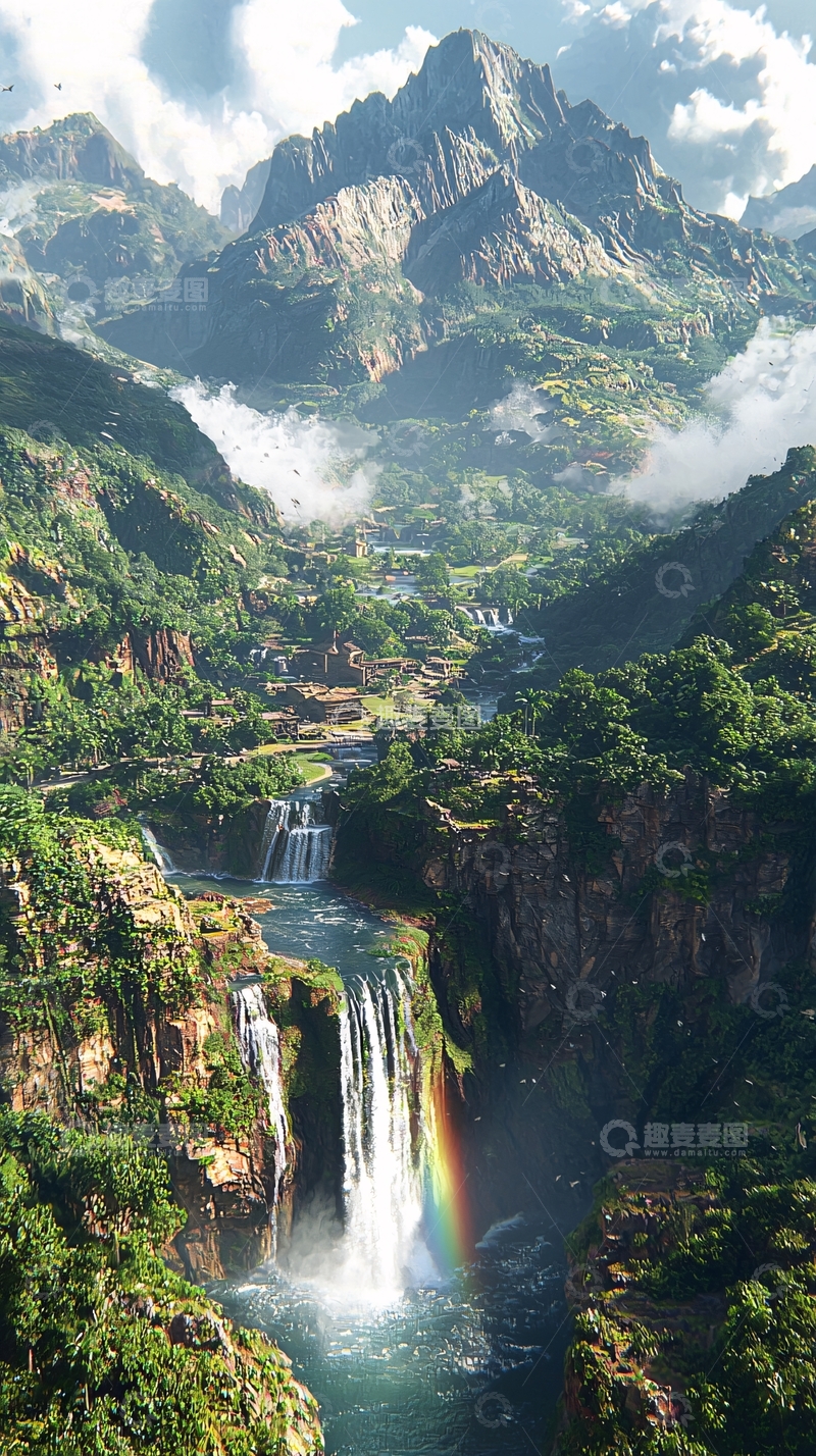 高清大图下载【趣麦麦图】壮丽的山水风光