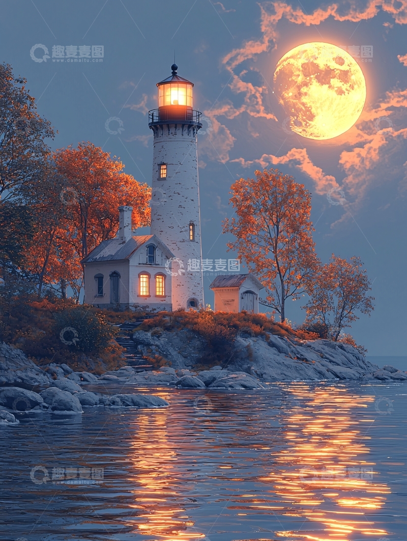 高清大图下载【趣麦麦图】灯塔