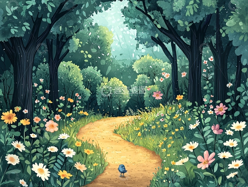 高清大图下载【趣麦麦图】森林小路