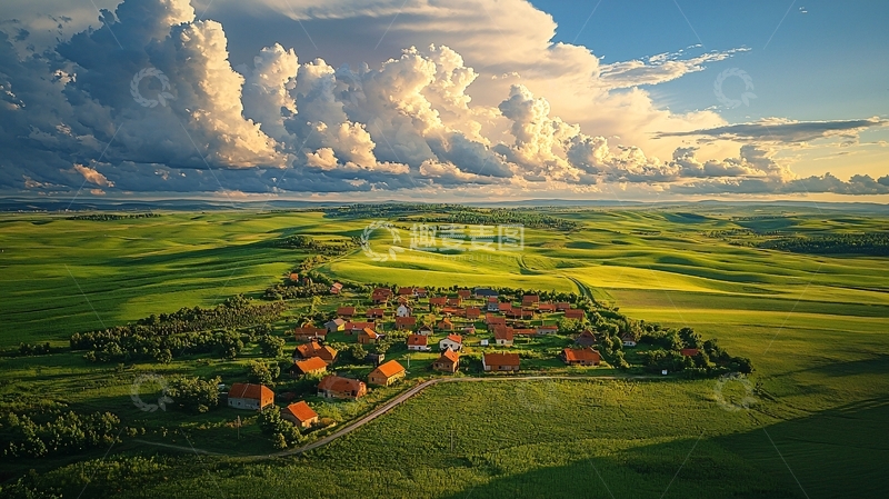 高清大图下载【趣麦麦图】壮丽的田园风光