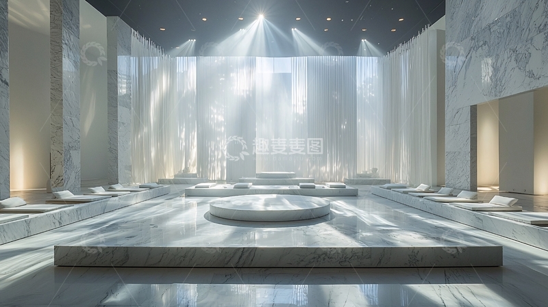 高清大图下载【趣麦麦图】现代极简风格水疗中心