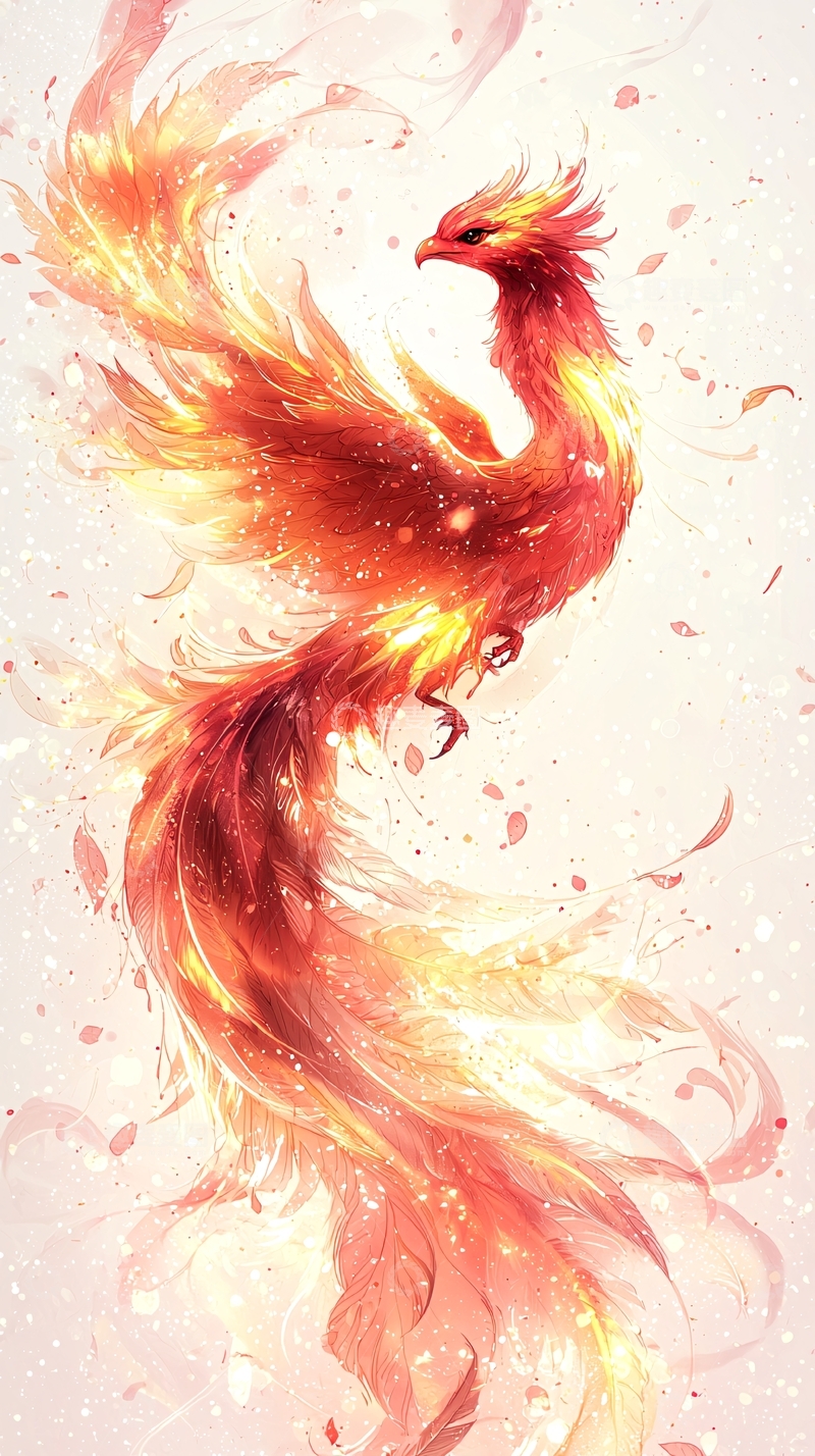高清大图下载【趣麦麦图】火焰般的凤凰