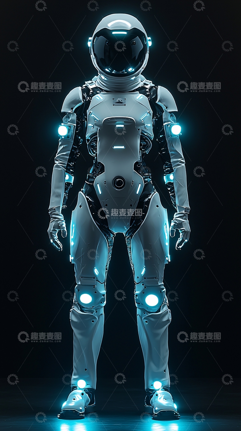 高清大图下载【趣麦麦图】未来科技女宇航员