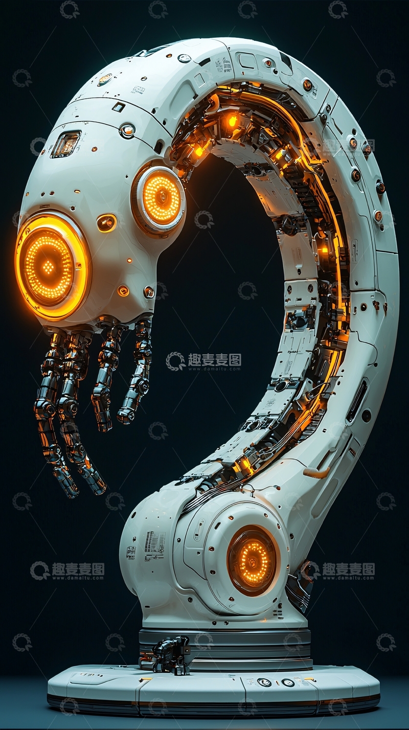 高清大图下载【趣麦麦图】未来科技感机械臂