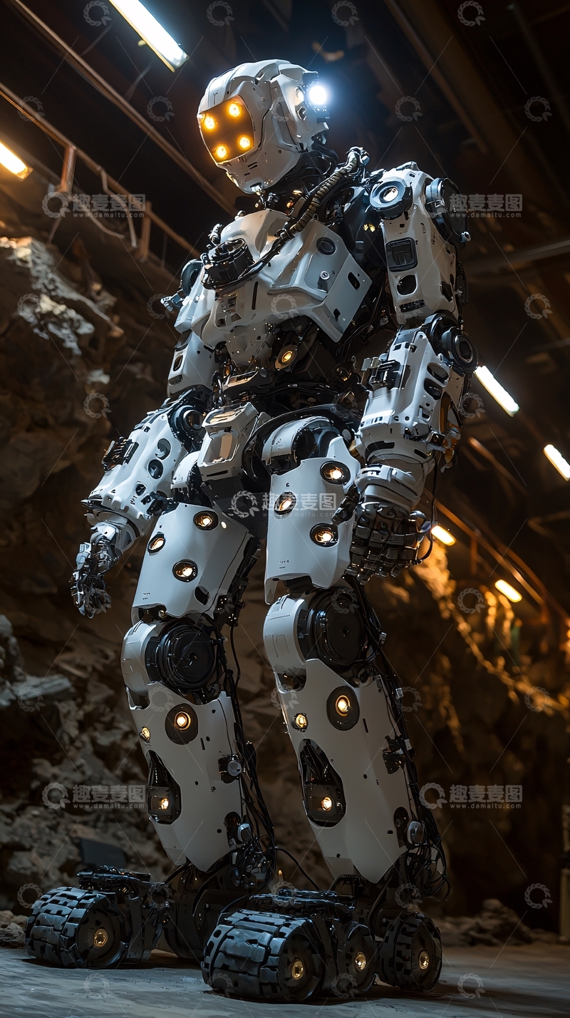 高清大图下载【趣麦麦图】未来感十足的巨型机器人