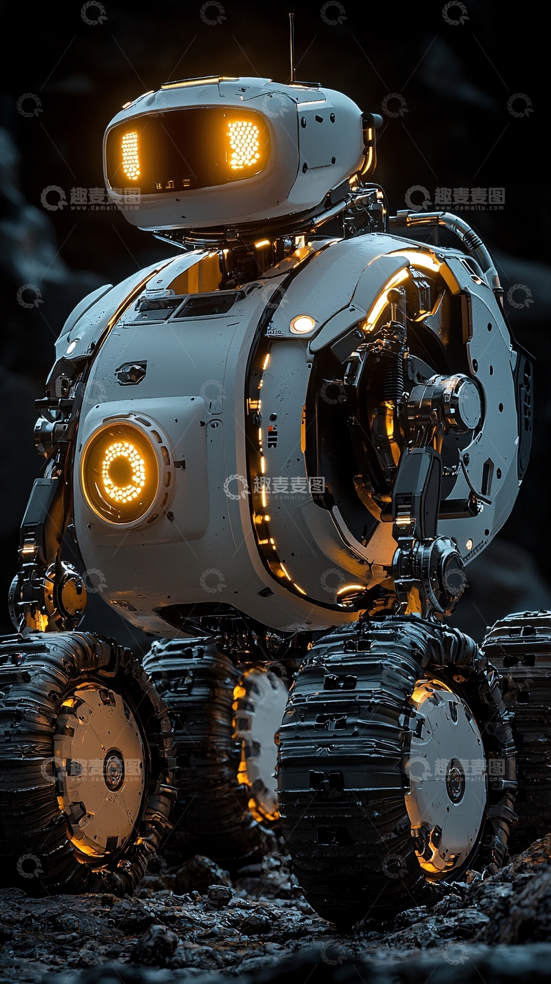 高清大图下载【趣麦麦图】科幻机器人