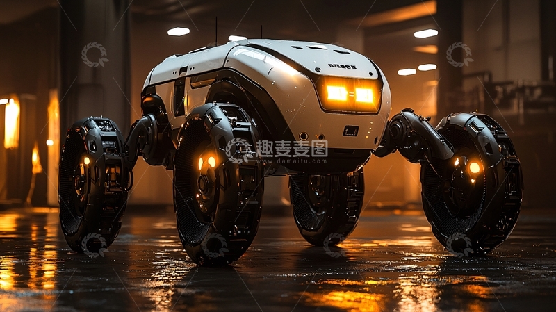高清大图下载【趣麦麦图】未来感十足的越野机器人