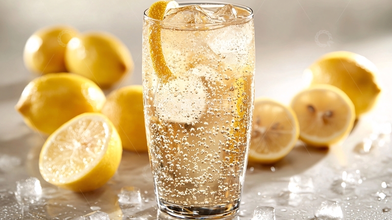 高清大图下载【趣麦麦图】柠檬气泡饮品