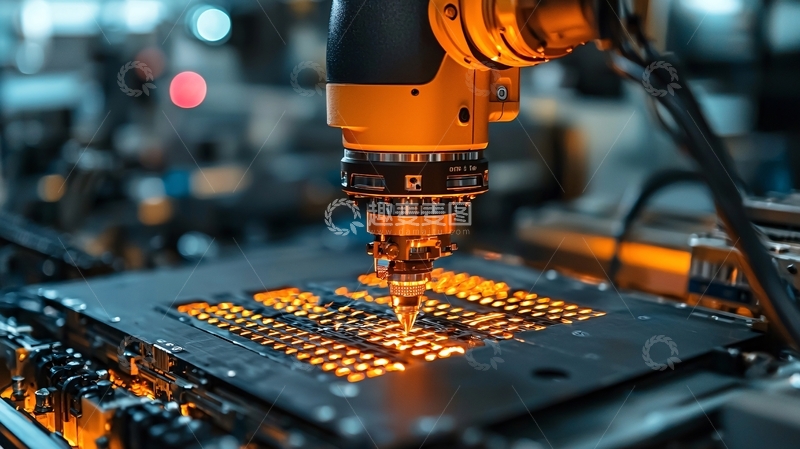 高清大图下载【趣麦麦图】工业机器人精密操作